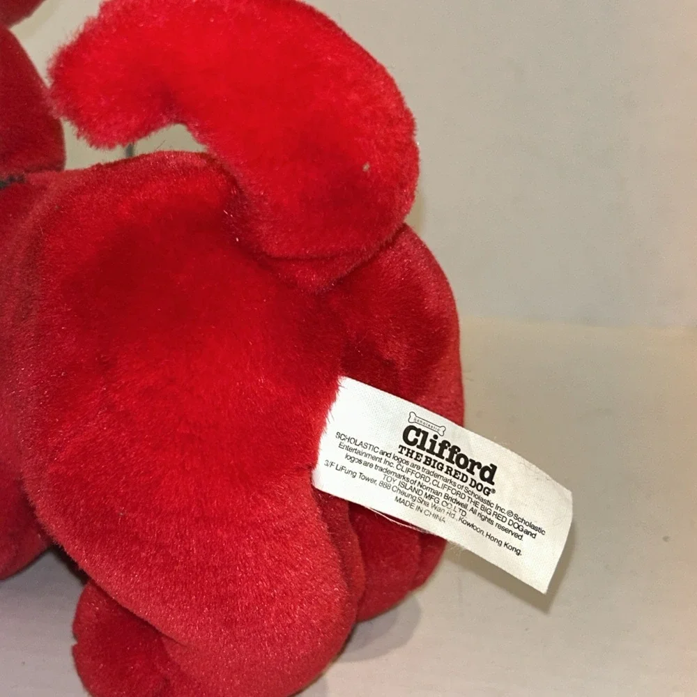 Vintage SCHOLASTIC Clifford the‎ big red dog plush 24 cm P2